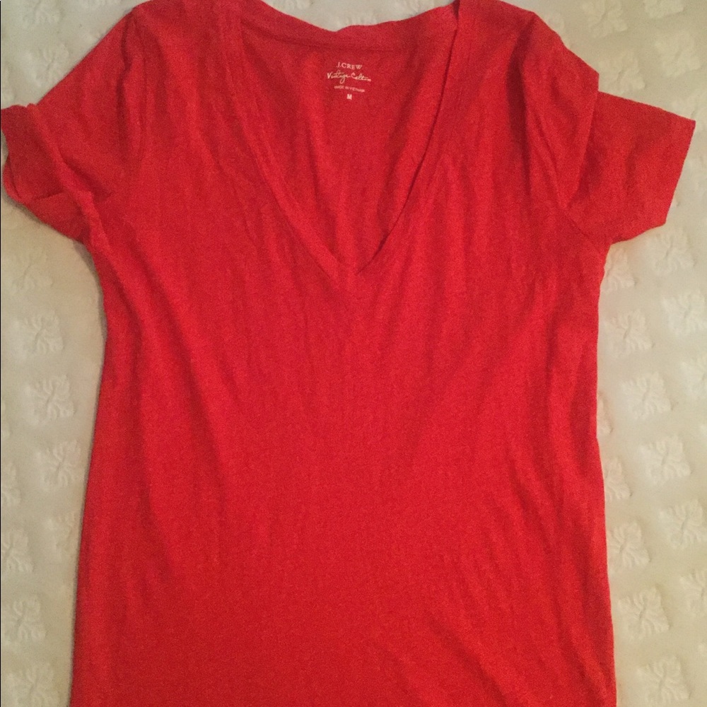 J.Crew Red Vintage short sleeve T-shirt